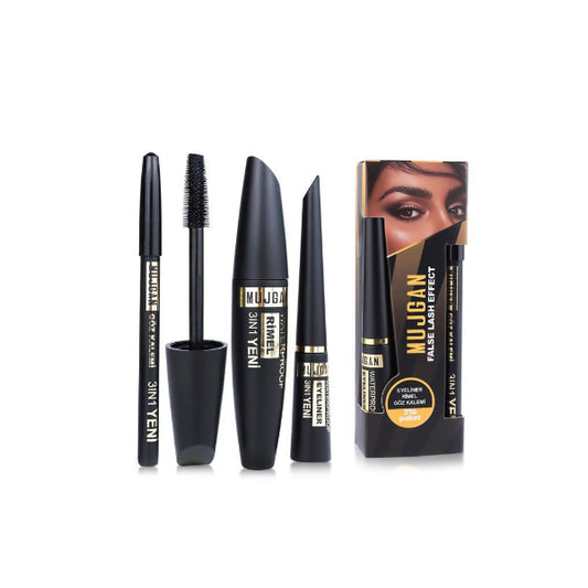 3'ü 1 Arada Göz Makyajı Seti - Eyeliner, Maskara, Kalem – görsel 3