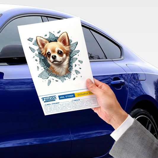 Fulcar Chiuahua Araç Stickerı – görsel 3