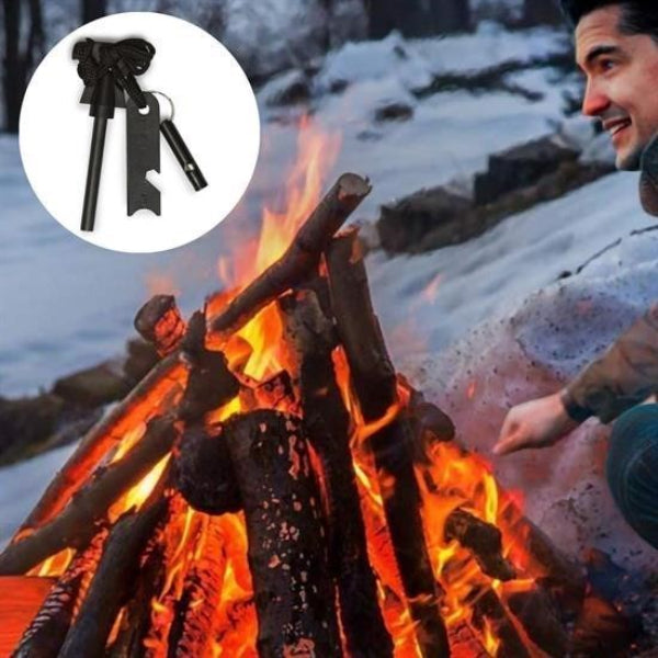 2'lü Paket – Acil Durum Magnezyum Çakmaktaşı Hayatta Kalma Kiti