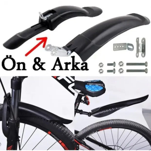 2'lü Paket – Ön ve Arka Bisiklet Çamurluk Seti