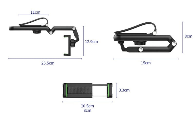 3'lü Paket – 1080° Dönebilen Çok Fonksiyonlu Telefon Tutucu