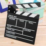 Küçük Boy Dekoratif Sinema Klaketi - Ahşap Tasarım - 20x20 cm – görsel 1
