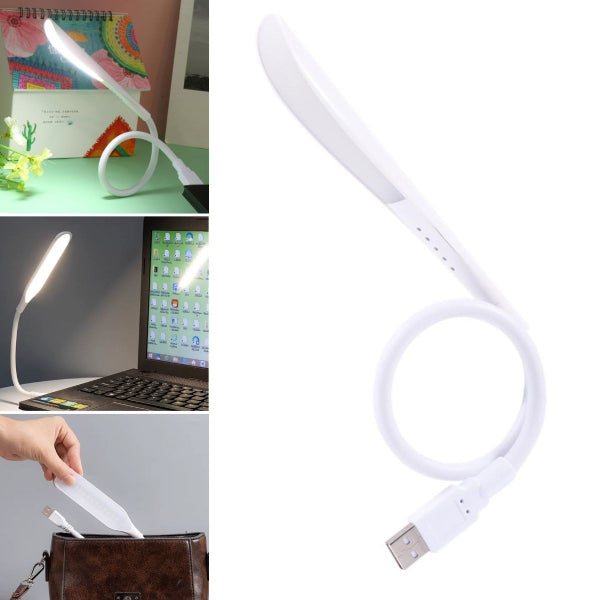 2'lü Paket – Kompakt USB Beyaz 14 Ledli 3 Kademeli Dokunmatik Okuma Lambası