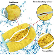 Ayakkabı Yıkama Torbası - Mikrofiber Astarlı - Fermuarlı - Geniş Kullanım Alanı – görsel 5