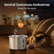 Evcil Hayvan Su Pınarı - Paslanmaz Çelik - 2.2 Litre Kapasite – görsel 4