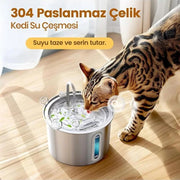 Evcil Hayvan Su Pınarı - Paslanmaz Çelik - 2.2 Litre Kapasite – görsel 5