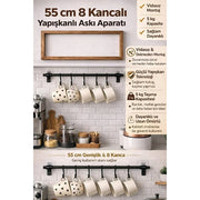 8 Kancalı Yapışkanlı Askı Aparatı – görsel 2