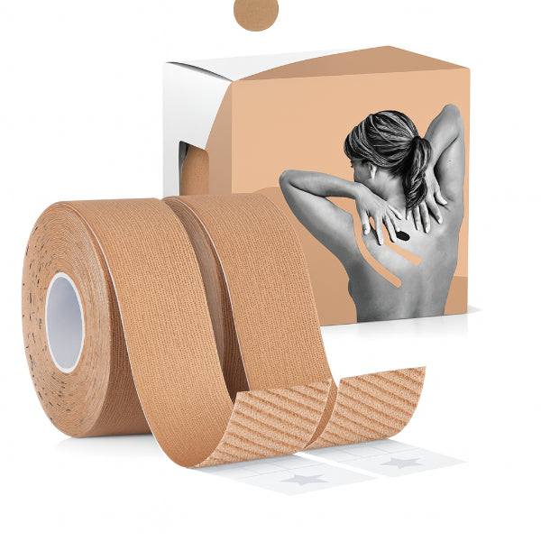 3'lü Paket – Kinezyo Ağrı Bandı 2.5 cm X 5 m Ten Rengi