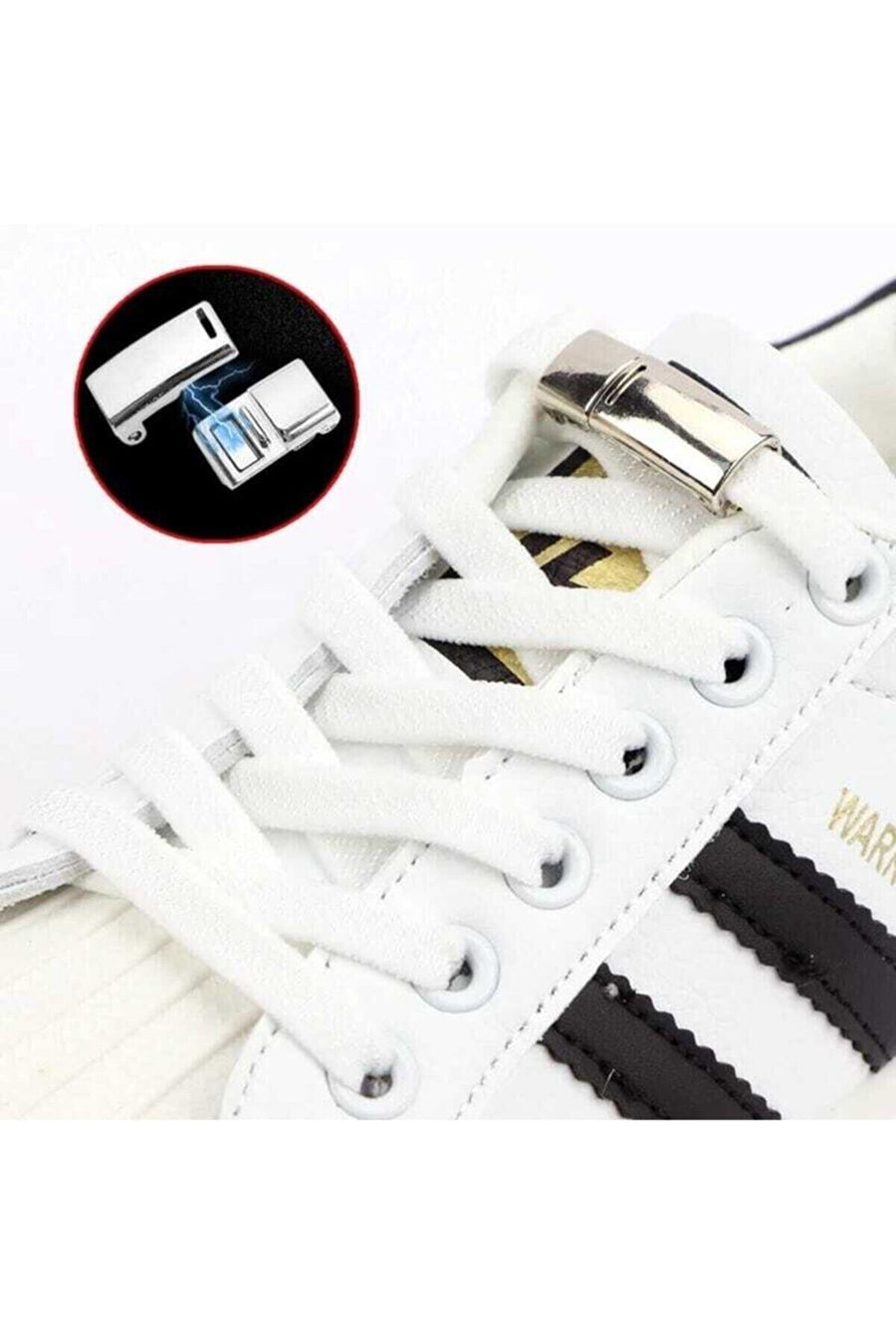 3'lü Paket – Çocuklar İçin Mıknatıslı Ayakkabı Bağcığı