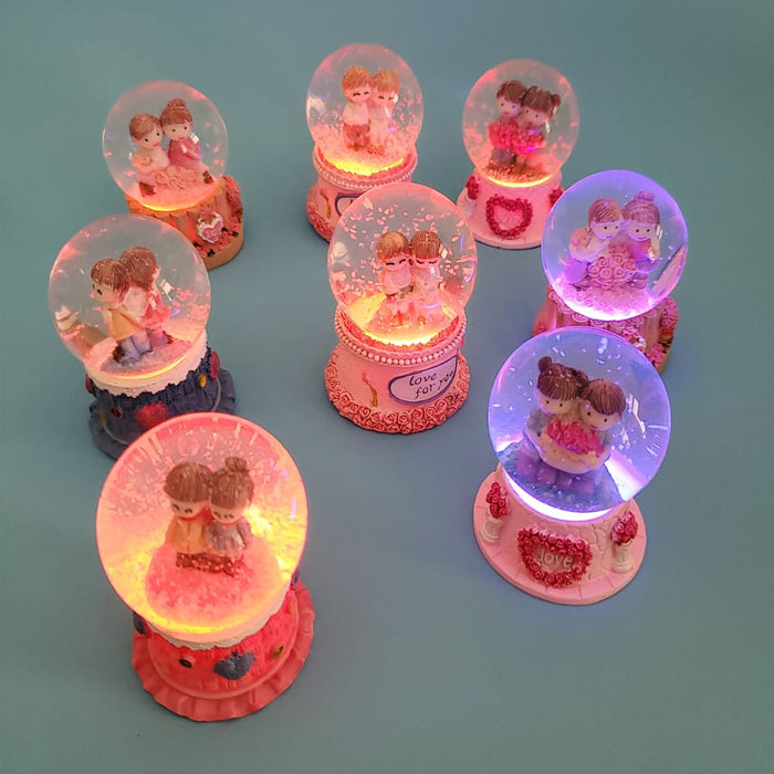 3'lü Paket – Işıklı Mini Kar Küreleri
