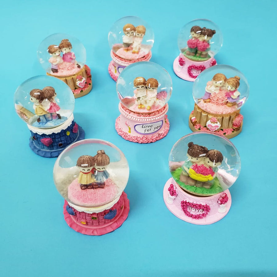 3'lü Paket – Işıklı Mini Kar Küreleri