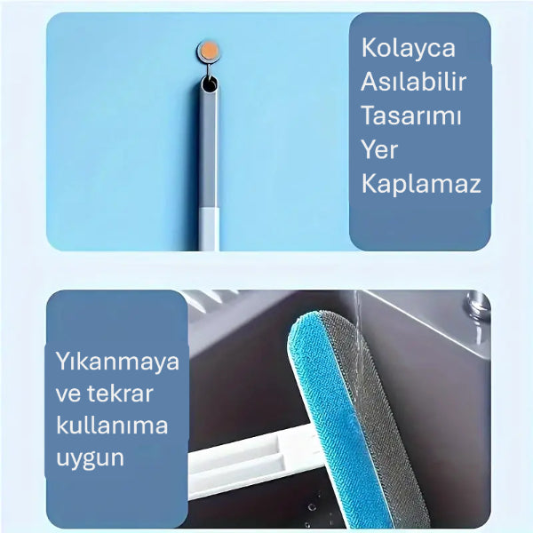 3'lü Paket – Uzun Saplı Evcil Hayvan Tüy Temizleme Fırçası