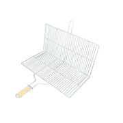 Büyük Boy Mangal Izgarası - 50x30 cm - Ahşap Saplı – görsel 2