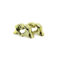 2'lü Paket – Kalp Yapan El Tasarımlı Biblo - Büyük Boy - Seramik - Parlak Altın
