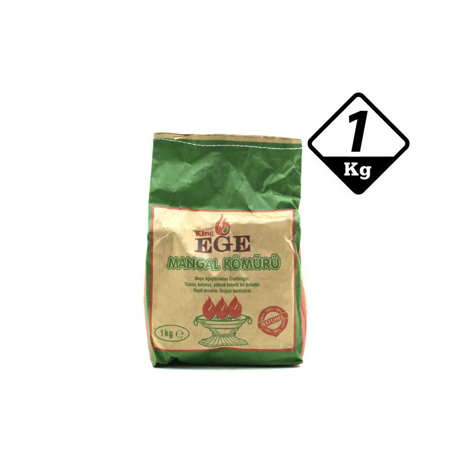 3'lü Paket – 1 kg Mangal Kömürü - Çıra Hediyeli - Meşe Kömürü
