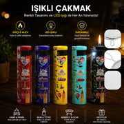 Rüzgar Çakmağı - LED Işıklı - Türkiye Temalı - Renkli – görsel 2
