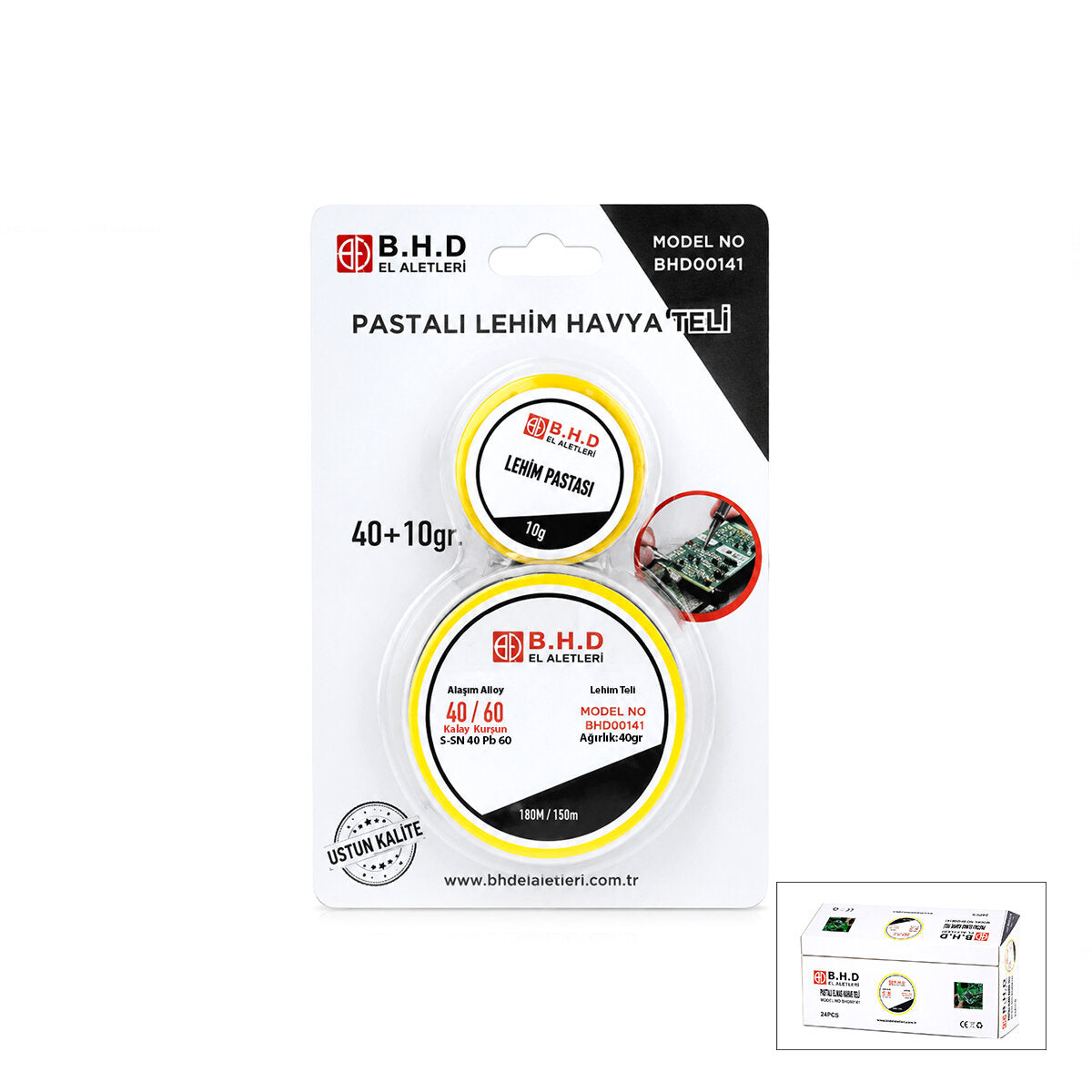 3'lü Paket – 2'li Lehim Teli ve Pasta Seti - 1.2 mm