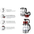Sinbo 2'si 1 Arada Çaycı - Kettle - 2.0L + 1.2L Kapasite - Cam Gövde