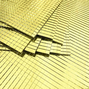 Kendinden Yapışkanlı Aynalı Kare Gold Sticker 30x30 Cm – görsel 2