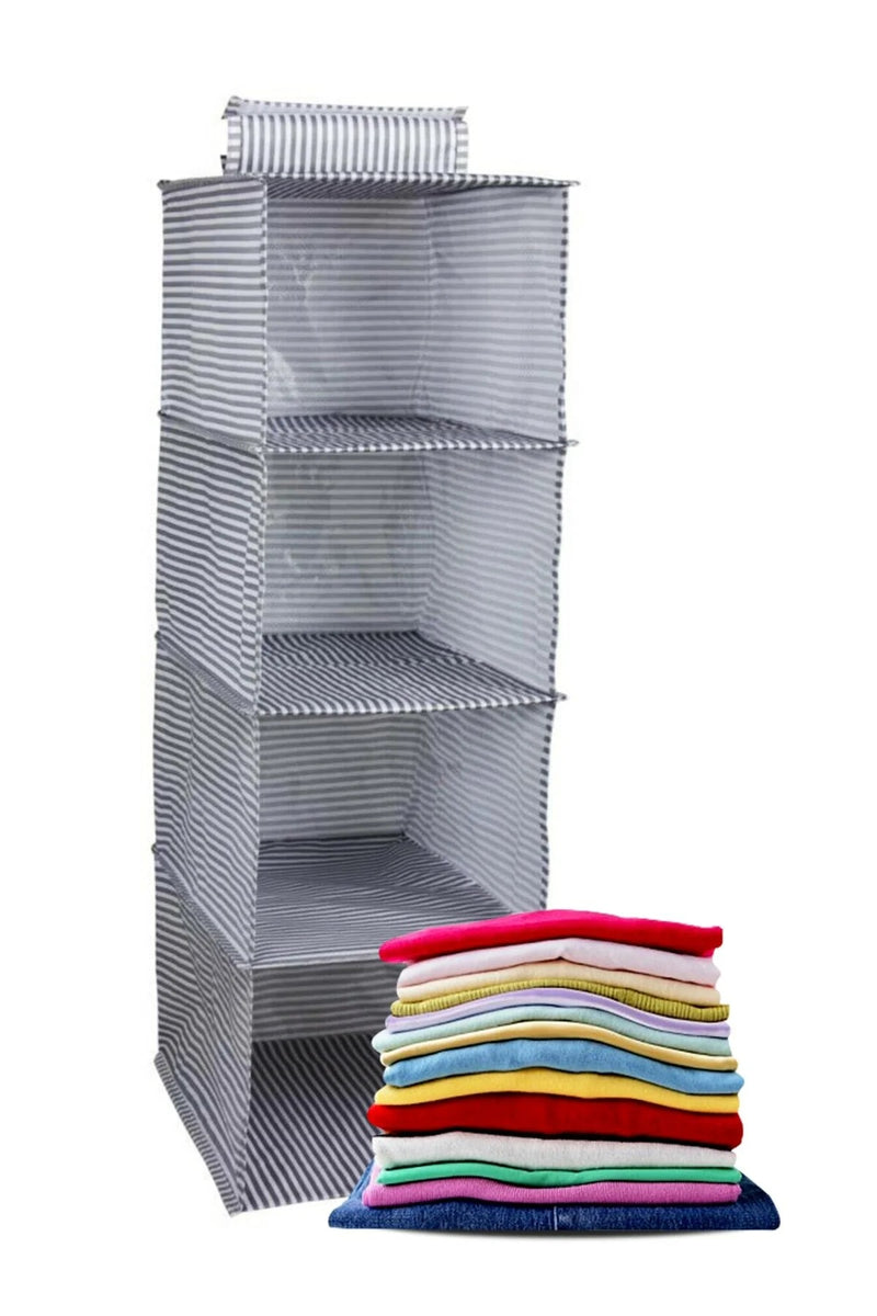 4 Gözlü Dolap Organizer – Zebra Model