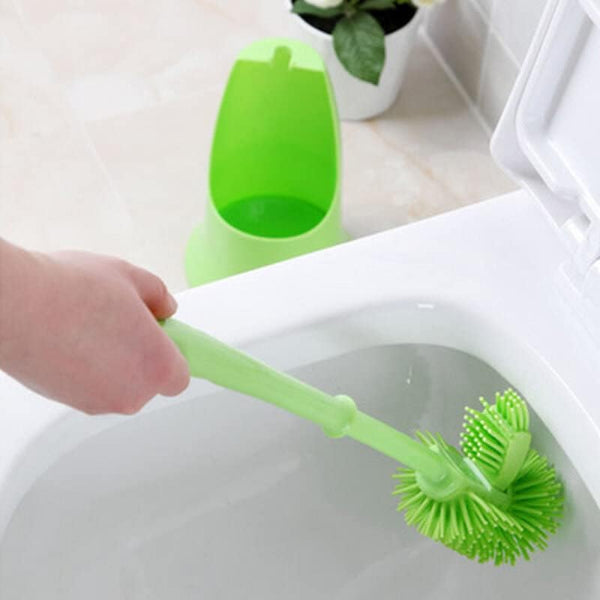 2'lü Paket – Ergonomik Silikon Tuvalet Fırçası