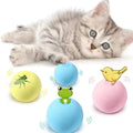 3'lü Paket – Kedi Otlu 3 Sesli İnteraktif Top Kedi Oyuncağı