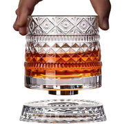 360 Derece Dönen Bardak - 280 ml - Kristal Cam – görsel 5