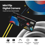 Dijital Mini Anahtarlık Kamerası - Katlanır Ekran - 1080p Çözünürlük – görsel 1