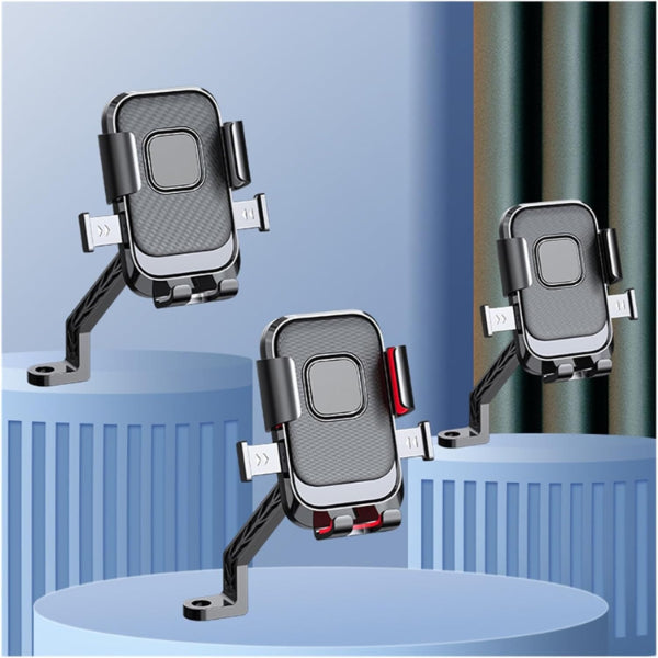360° DİKİZ AYNASI BİSİKLET MOTOSİKLET TELEFON TUTUCU