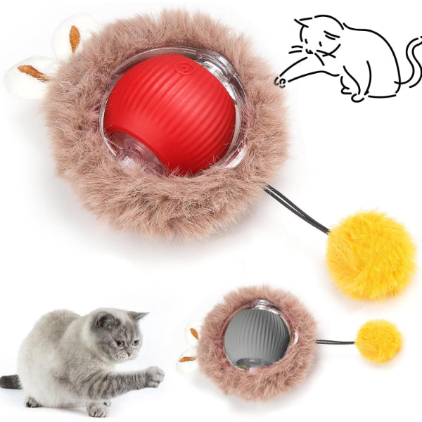 2'lü Paket – Tüylü Şarjlı Kedi Oyuncağı
