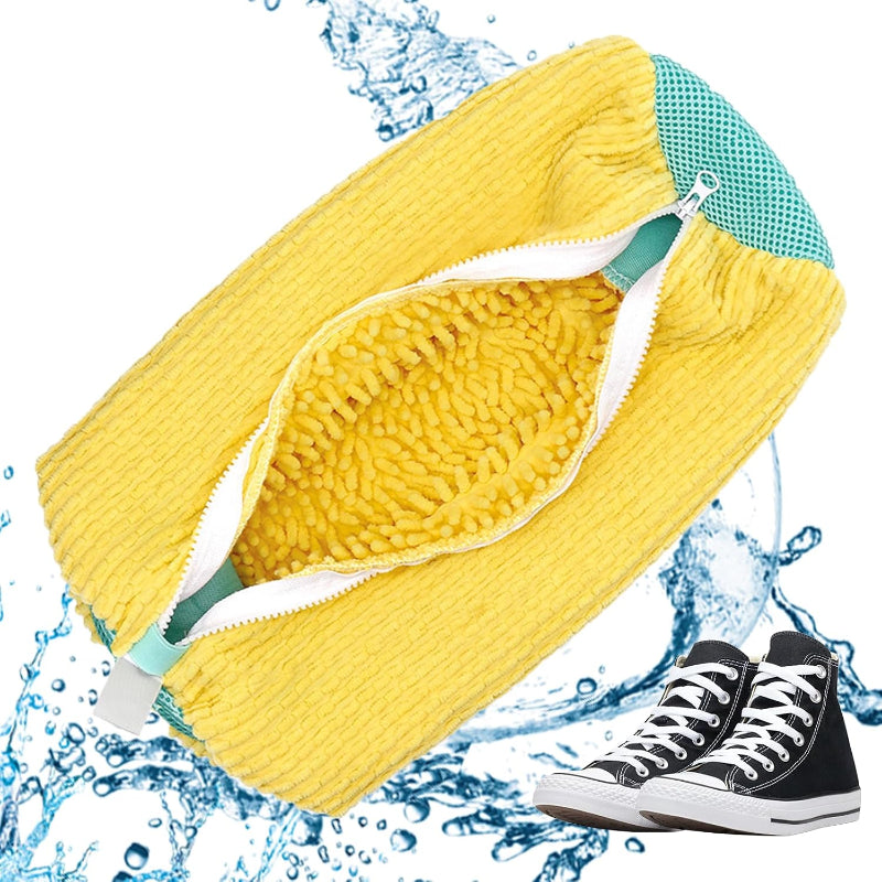 2'lü Paket – Ayakkabı Yıkama Torbası - Mikrofiber Astarlı - Fermuarlı - Geniş Kullanım Alanı