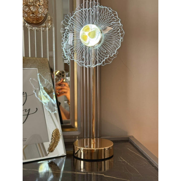Çiçek Tasarımlı LED Masa Lambası – görsel 1