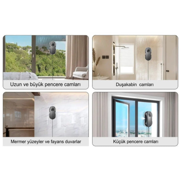 İçerisinden çıkan güvenlik halatı ile