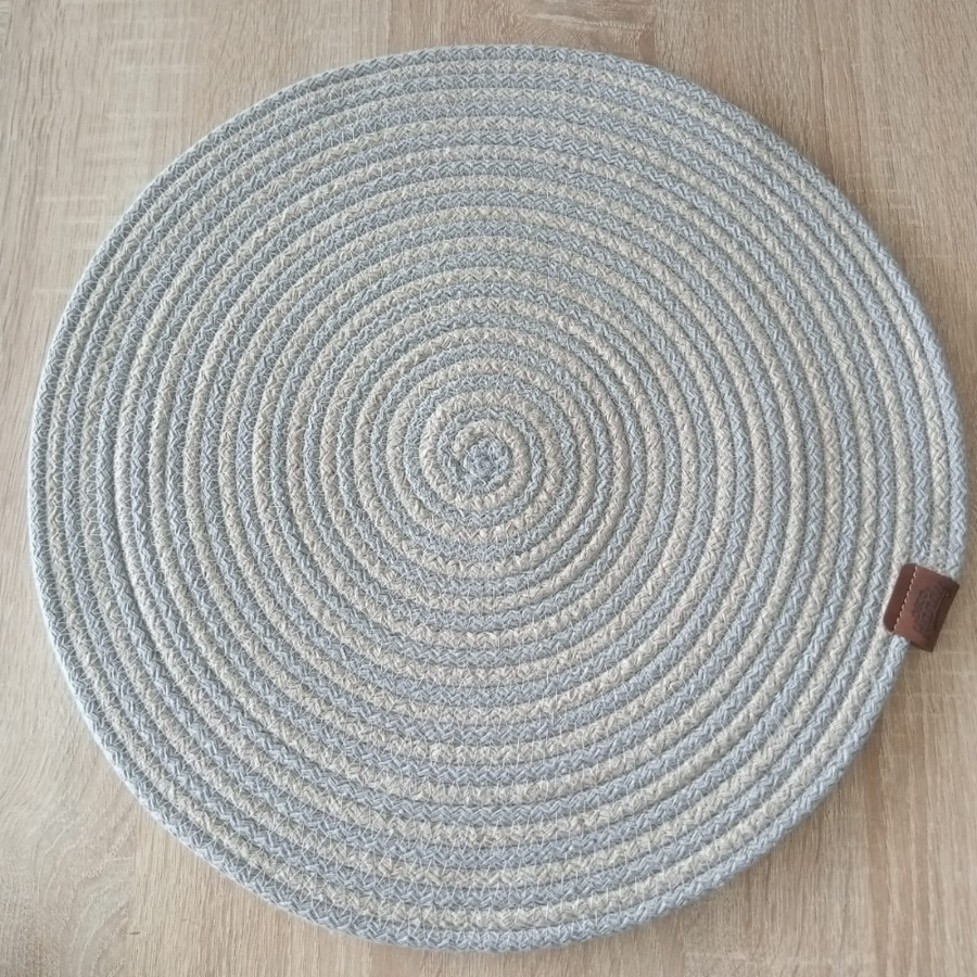 3'lü Paket – DecoHandy 39cm 2 Renk Jüt Örme Supla Amerikan Servis