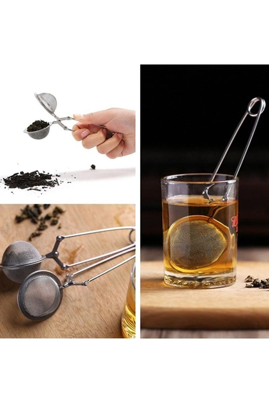 3'lü Paket – Bitki Çayı Demleme Süzgeci