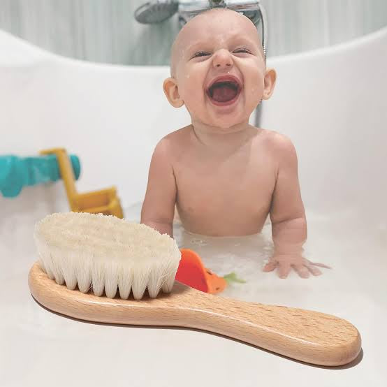3'lü Paket – Keçi Kılı Organik Bebek Banyo Tarağı
