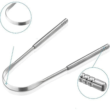 3'lü Paket – Metal Dil Temizleme Aleti