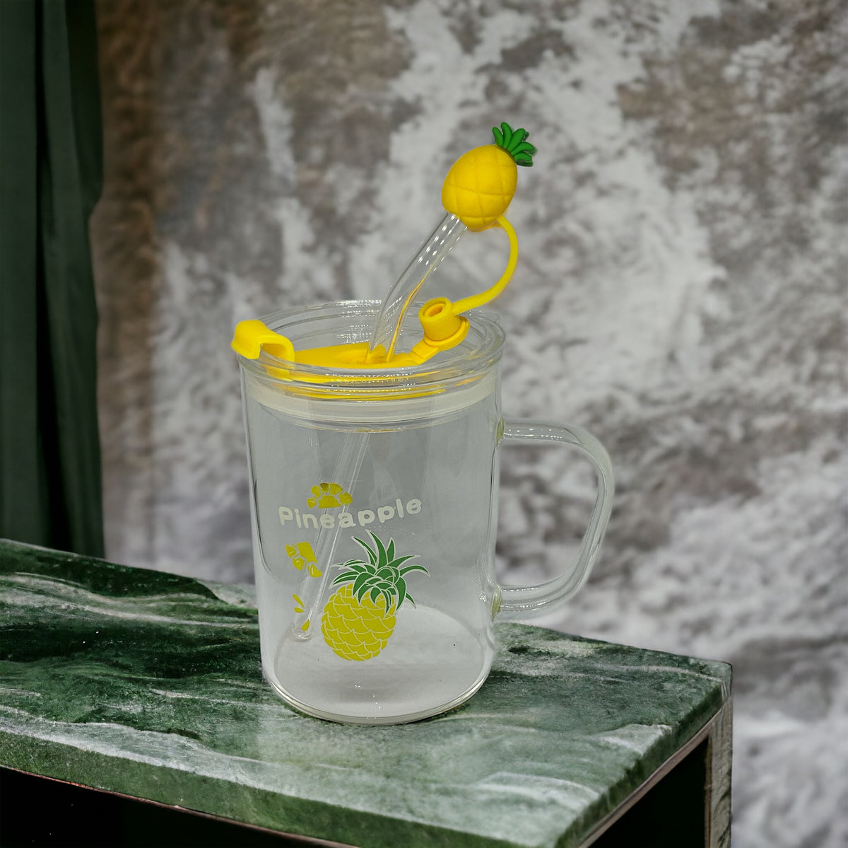 Ananas Tasarımlı Kupa Bardak – görsel 1