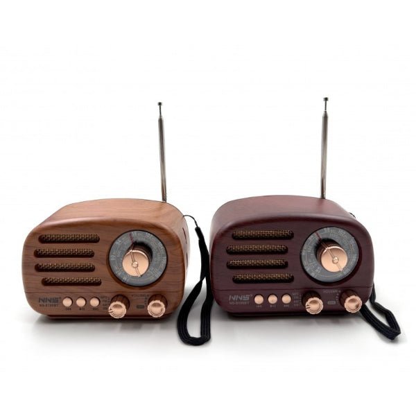 Ahşap Retro Radyo – görsel 1
