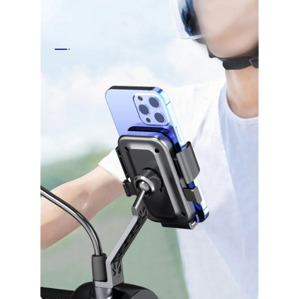 360° Dikiz Aynası Bisiklet Motosiklet Telefon Tutucu – görsel 1