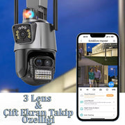 3 Lens Wi-Fi Güvenlik Kamerası – görsel 3