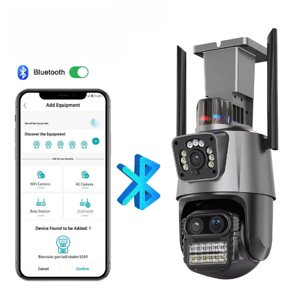 3 Lens Wi-Fi Güvenlik Kamerası – görsel 1