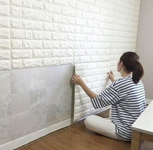 3D Tuğla Desenli Kendinden Yapışkanlı Duvar Paneli 58x38 cm – görsel 1