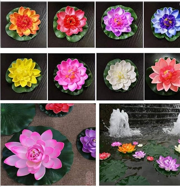 3'lü Paket – Dekoratif Yapay Lotus Çiçeği