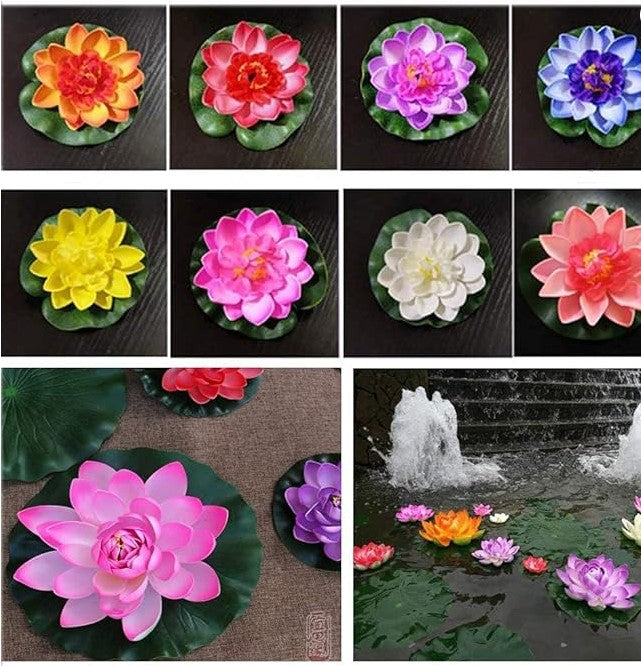 3'lü Paket – Dekoratif Yapay Lotus Çiçeği