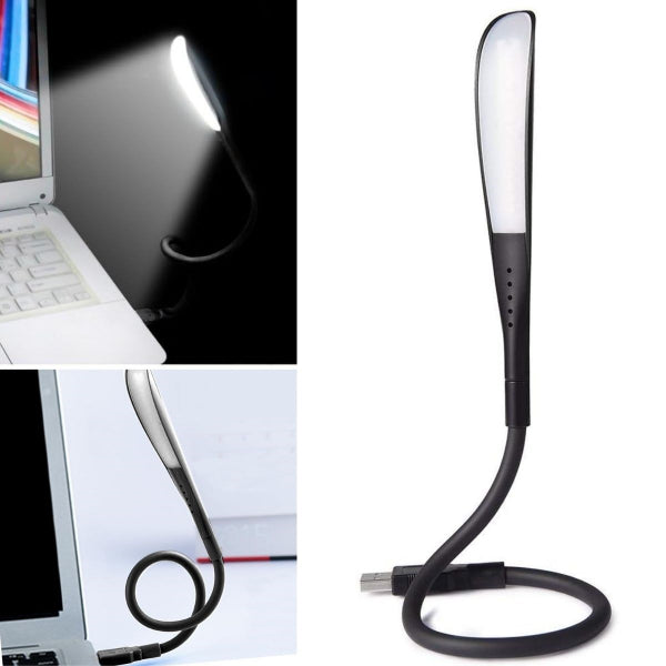 2'lü Paket – Kompakt USB Siyah 14 Ledli 3 Kademeli Dokunmatik Okuma Lambası