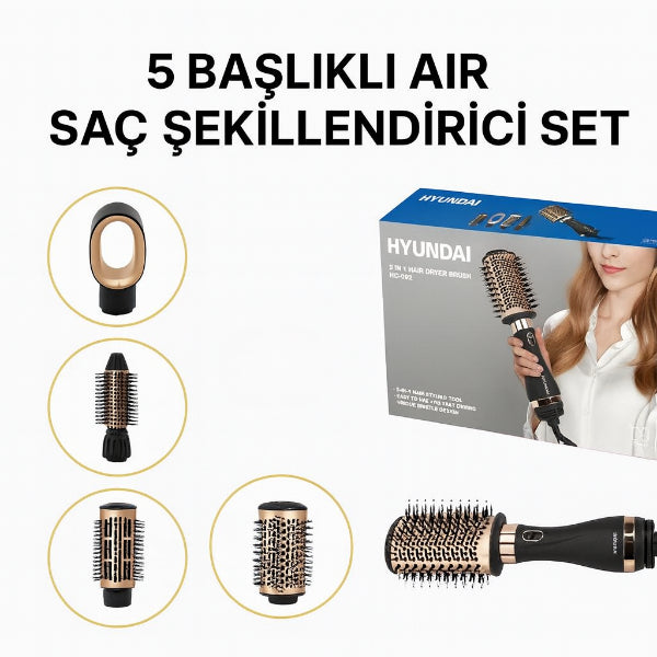 5 Başlıklı Air Saç Şekillendirici Set – görsel 1