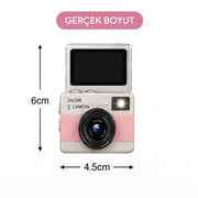 Mini Dijital Retro Kamera - Dönebilen Ekran - Flaşlı – görsel 3