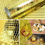 Kendinden Yapışkanlı Aynalı Kare Gold Sticker 30x30 Cm – görsel 1