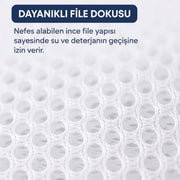 Çamaşır Yıkama Filesi - 40x50 cm - Fermuarlı - Tekrar Kullanılabilir – görsel 3